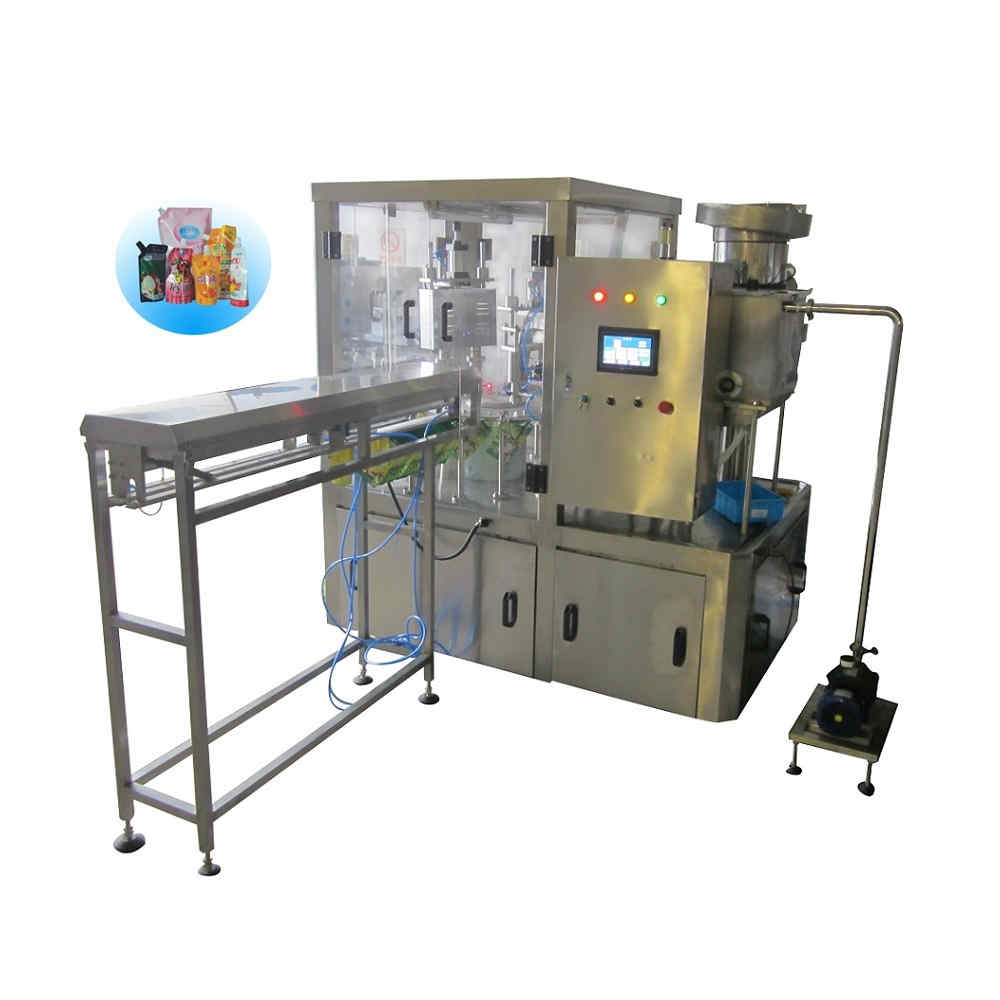 ZLD-2A Automatic stand up bag filling capping machine with flushing air